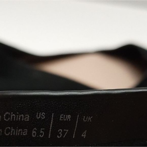 ALDO D'orsay Ballet Flats Slip-On Suede Leather Shoes Black Sz 6.5 - Picture 14 of 16